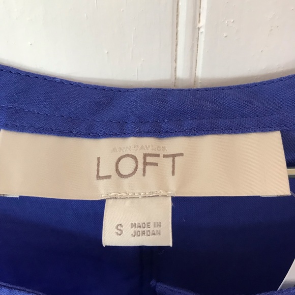 LOFT blue sheer cover up, NWT, women’s small - Picture 6 of 8